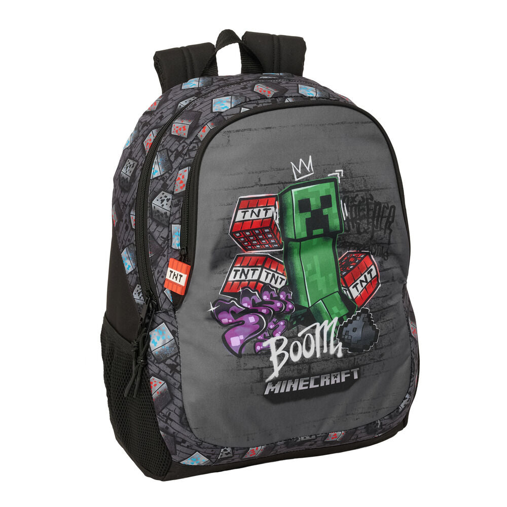 Mochila Graffiti Minecraft 44cm adaptable_0