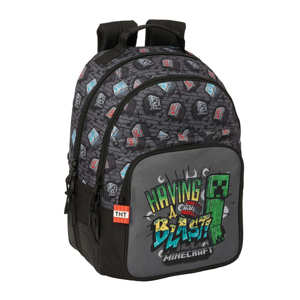 Mochila Graffiti Minecraft 42cm adaptable_0