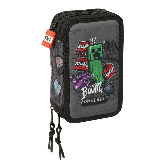 Plumier Graffiti Minecraft triple 37pzs_0