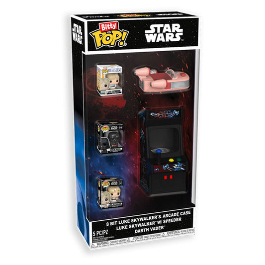 Figura Bitty POP Star Wars 8 Bit Luke Skywalker & Arcade Case_0