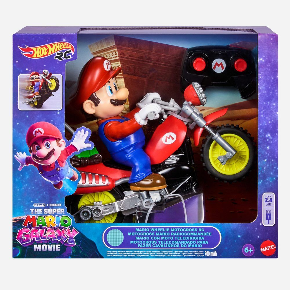 Moto Teledirigida Super Mario Galaxy Movie Super Mario Bros Hot Wheels_0