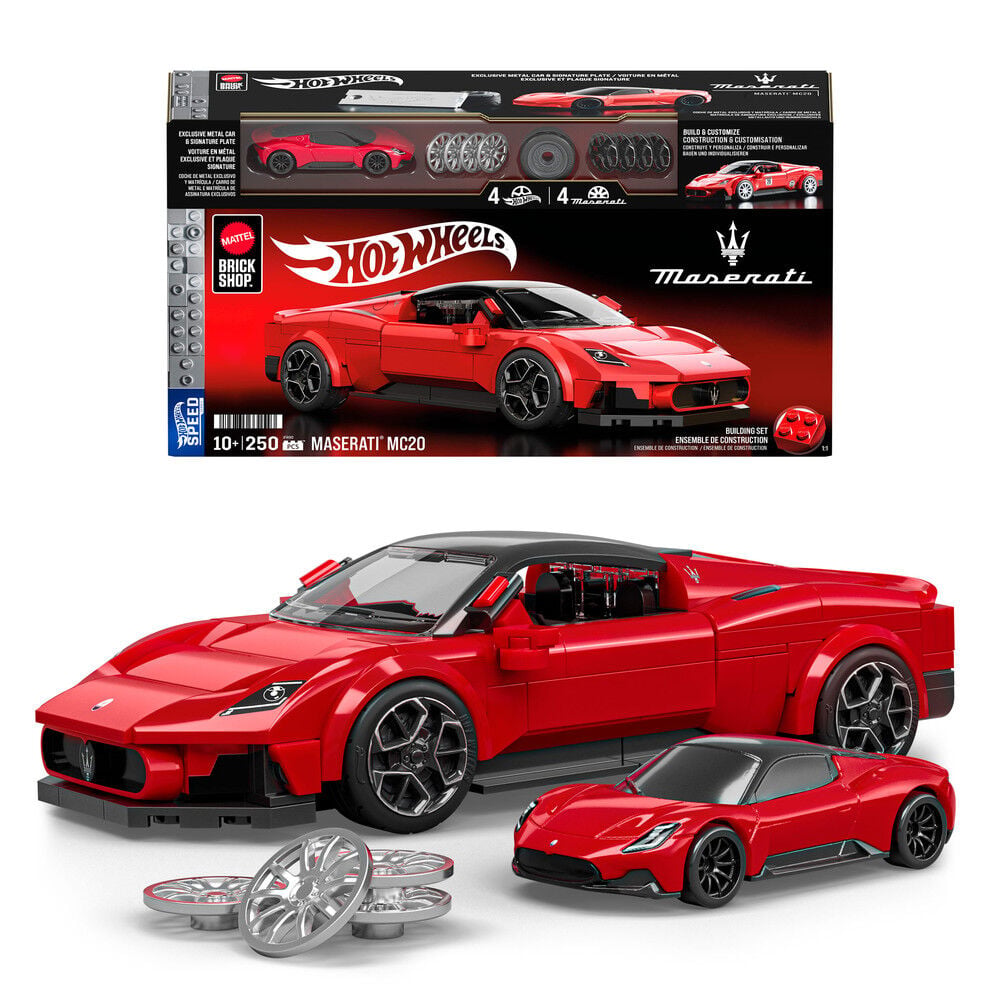 Set Construccion Speed Maserati MC20 Hot Wheels_0