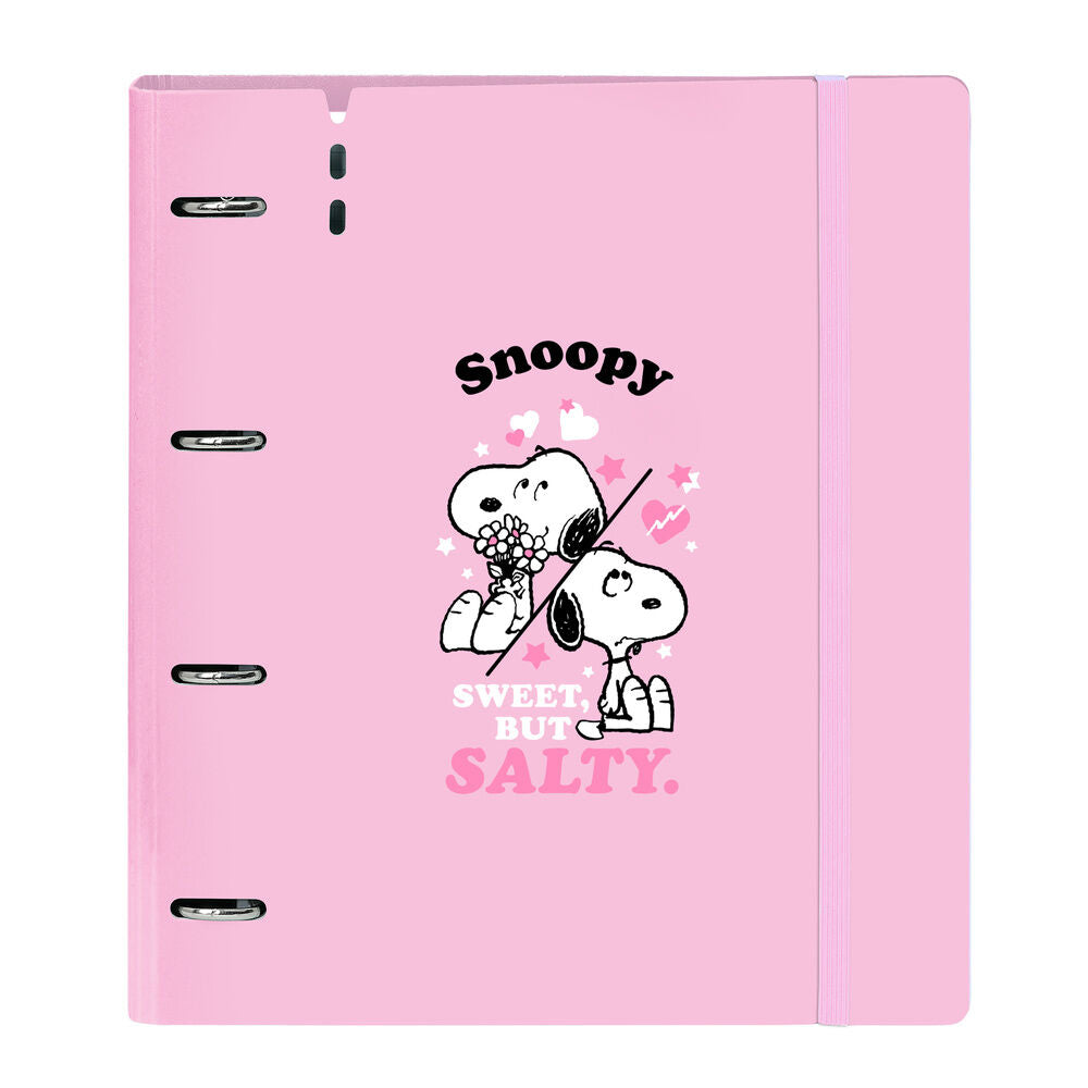Carpeta A4 anillas Snoopy con recambio_0