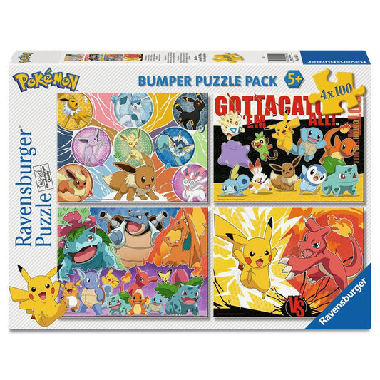 Puzzle Pokemon 4x100pzs_0
