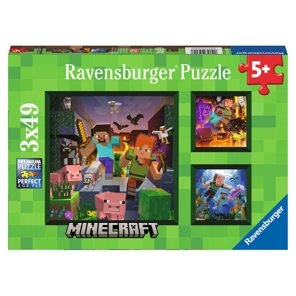 Puzzle Minecraft 3x49pzs_0