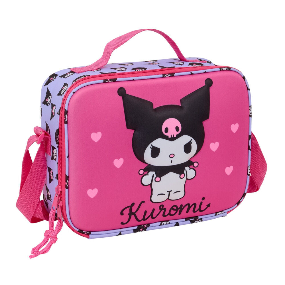 Bolsa portameriendas 3D Kuromi Hello Kitty termica_0