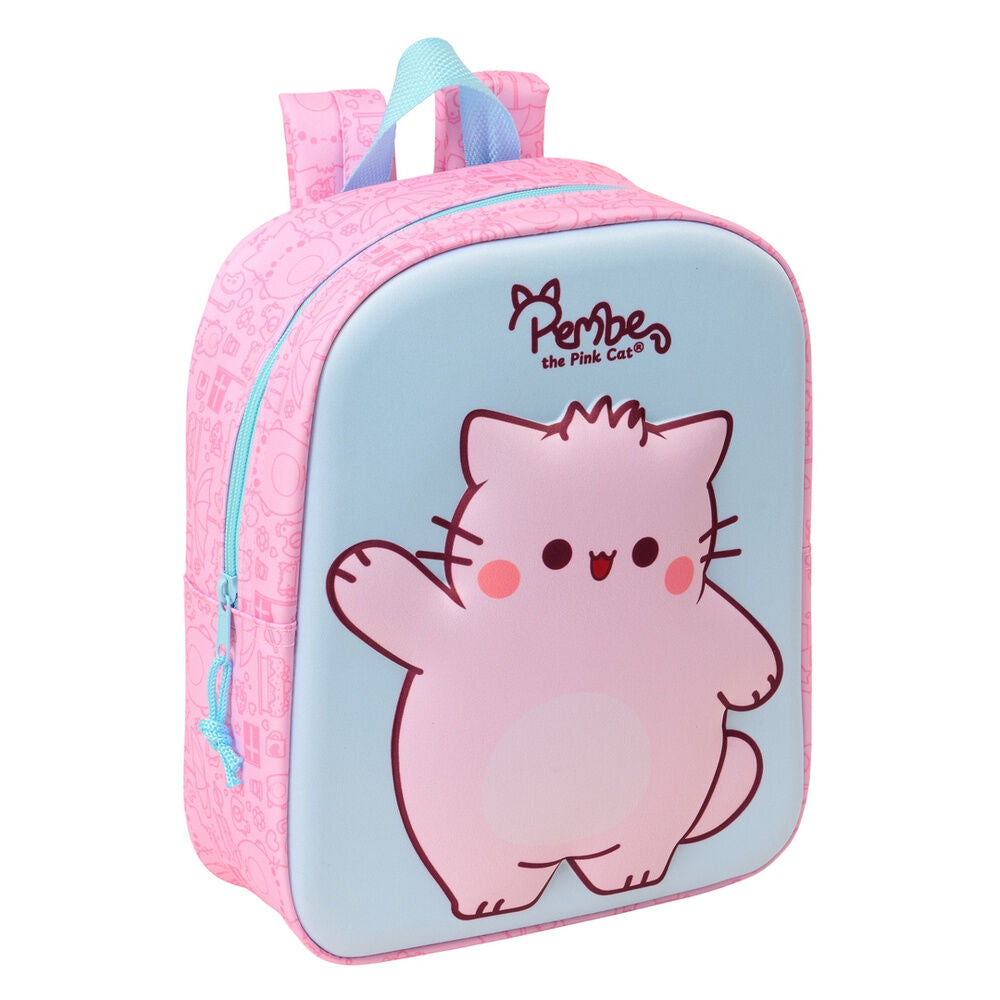 Mochila 3D Pembe The Pink Cat 27cm_0