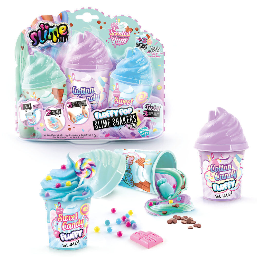 Set 3 botes esponjoso Slime Diy_0