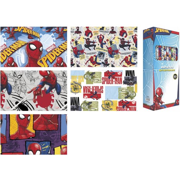 Papel de regalo Spiderman Marvel surtido_0