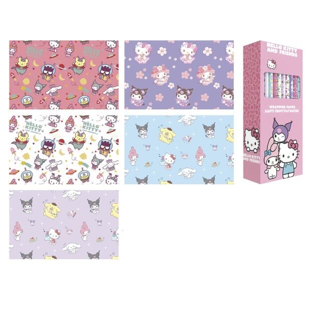 Papel regalo Hello Kitty & Friends surtido_0