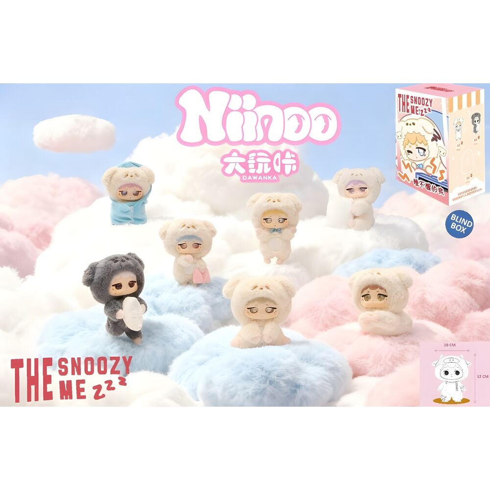 MuÃ±eco llavero sorpresa Blind Box The Snoozy Me Series Niinoo 12cm surtido_0
