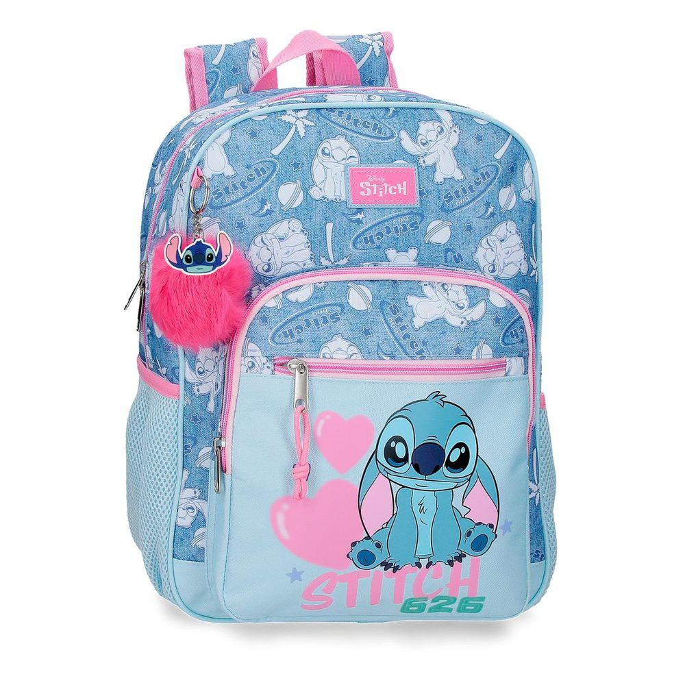 Mochila Hearts Stitch Disney 38cm adaptable_0