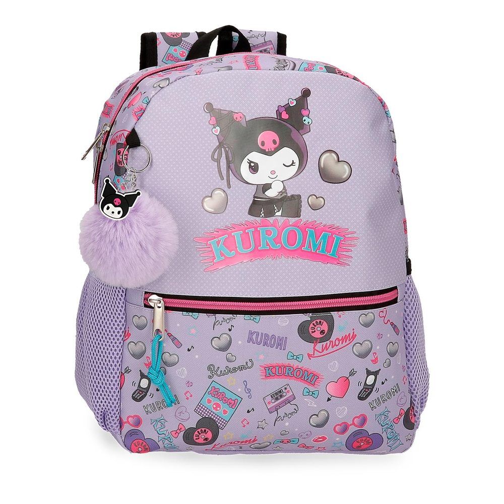 Mochila Retropop Kuromi Hello Kitty 33cm adaptable_0