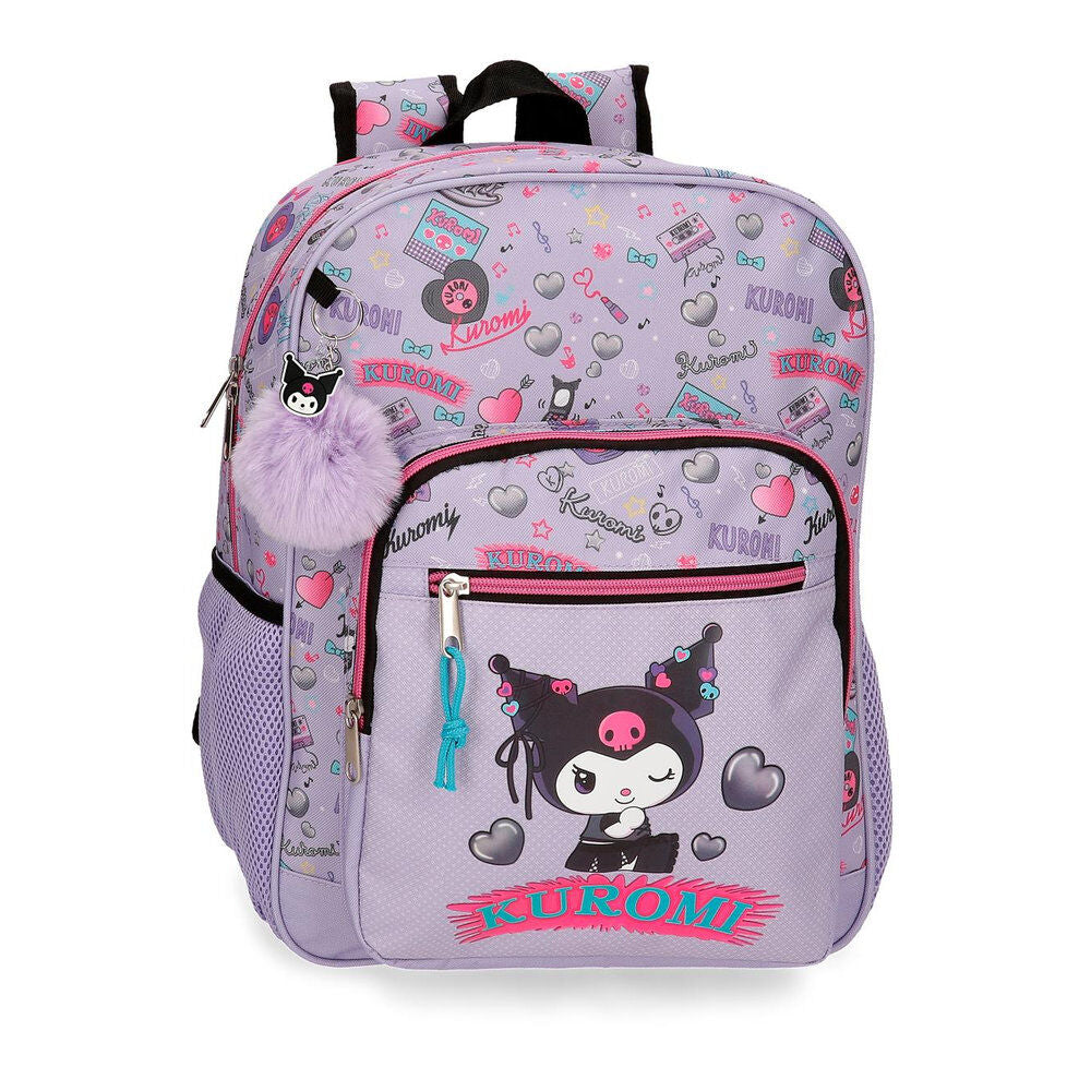 Mochila Retropop Kuromi Hello Kitty 38cm adaptable_0