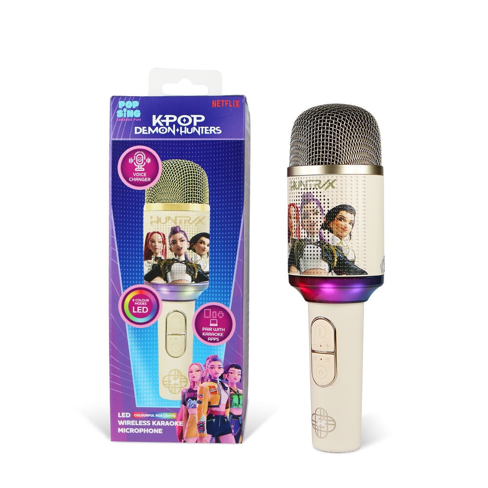 Micro Karaoke LED Golden Kpop Demon Hunter_0