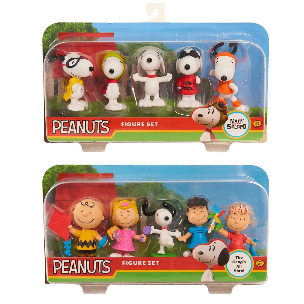 Blister 5 figuras Snoopy Peanuts surtido_0