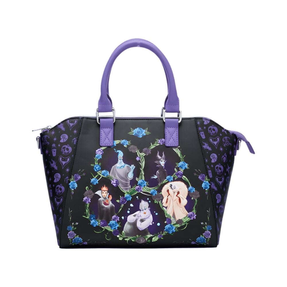 Bolso Floral Icons Satchel Disney Villains Loungefly 26cm_0