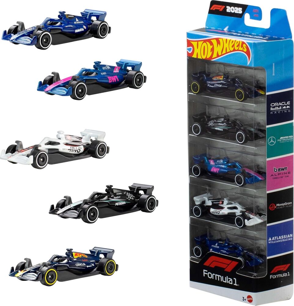 Blister 5 coches F1 Hot Wheels_0