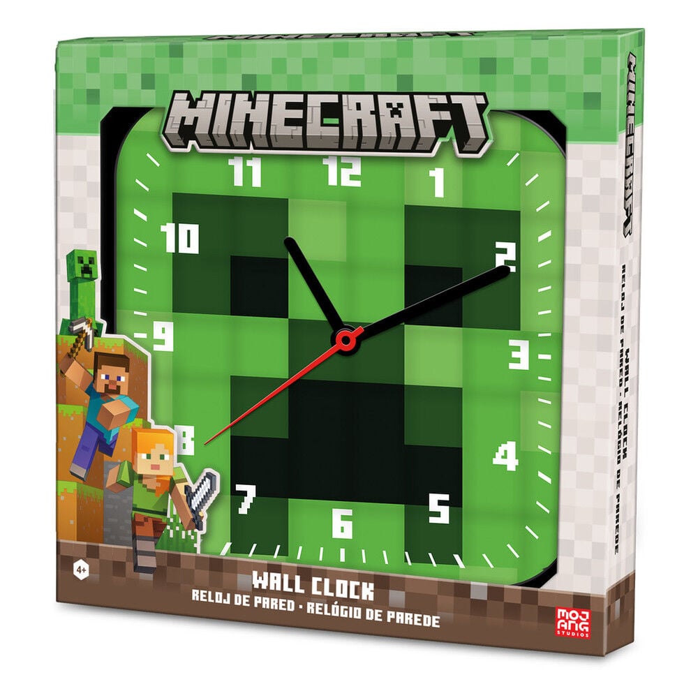 Reloj pared Minecraft_0