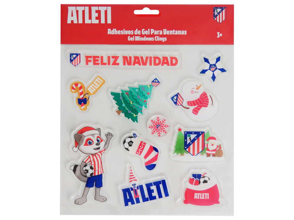 Pegatinas gel navidad ventana Atletico de Madrid_0