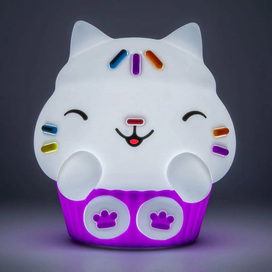 Luz silicona recargable SquishyGlo Cakey Cat La casa de muÃ±ecas de Gabby_0