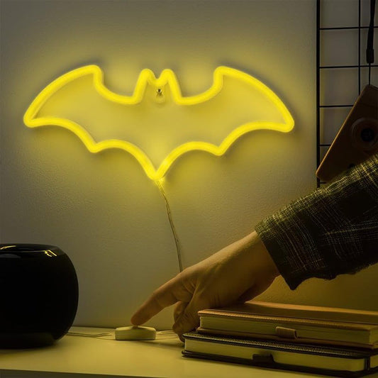 Luz LED neon pared Batman_0