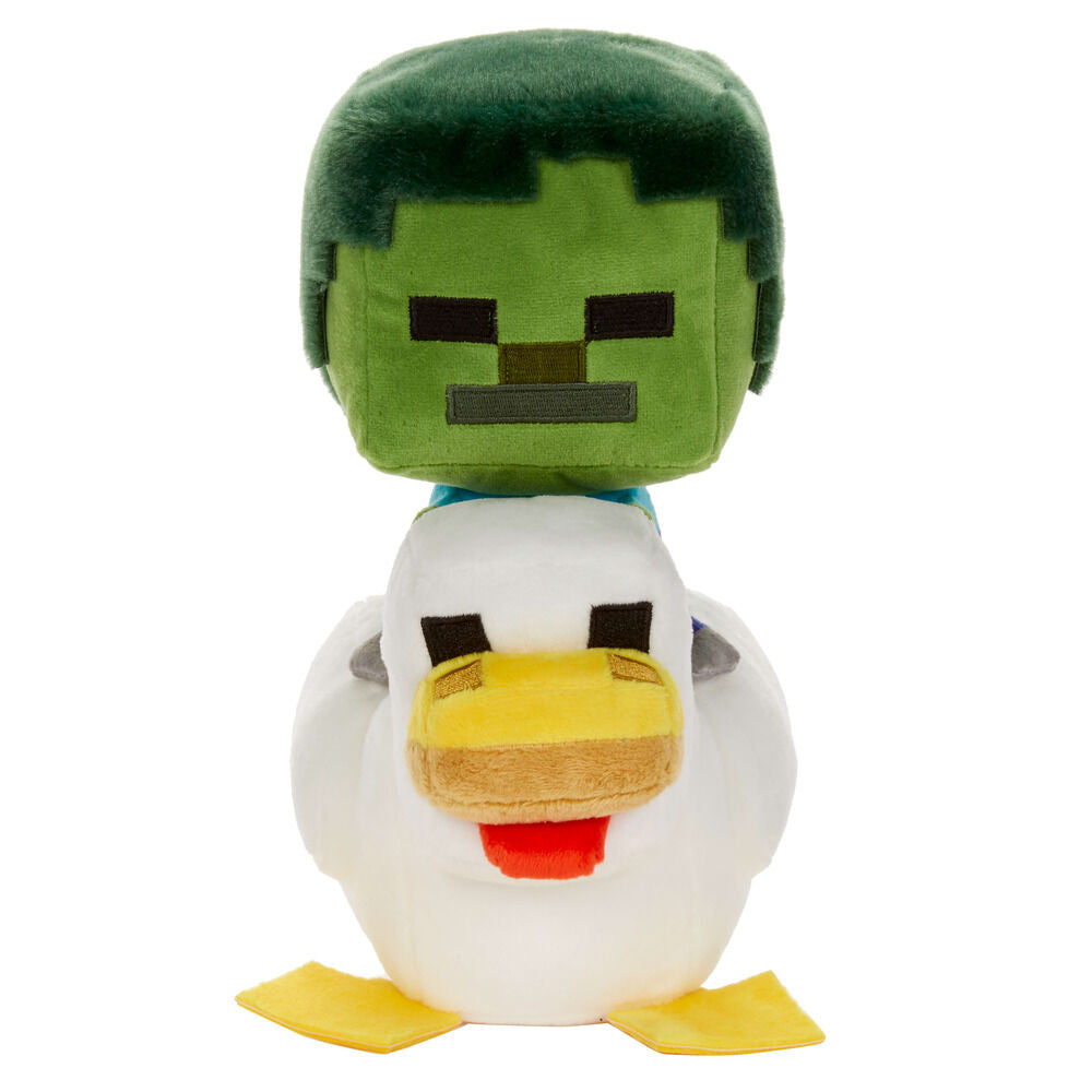 Peluche Chicken Jockey Minecraft 20cm_0