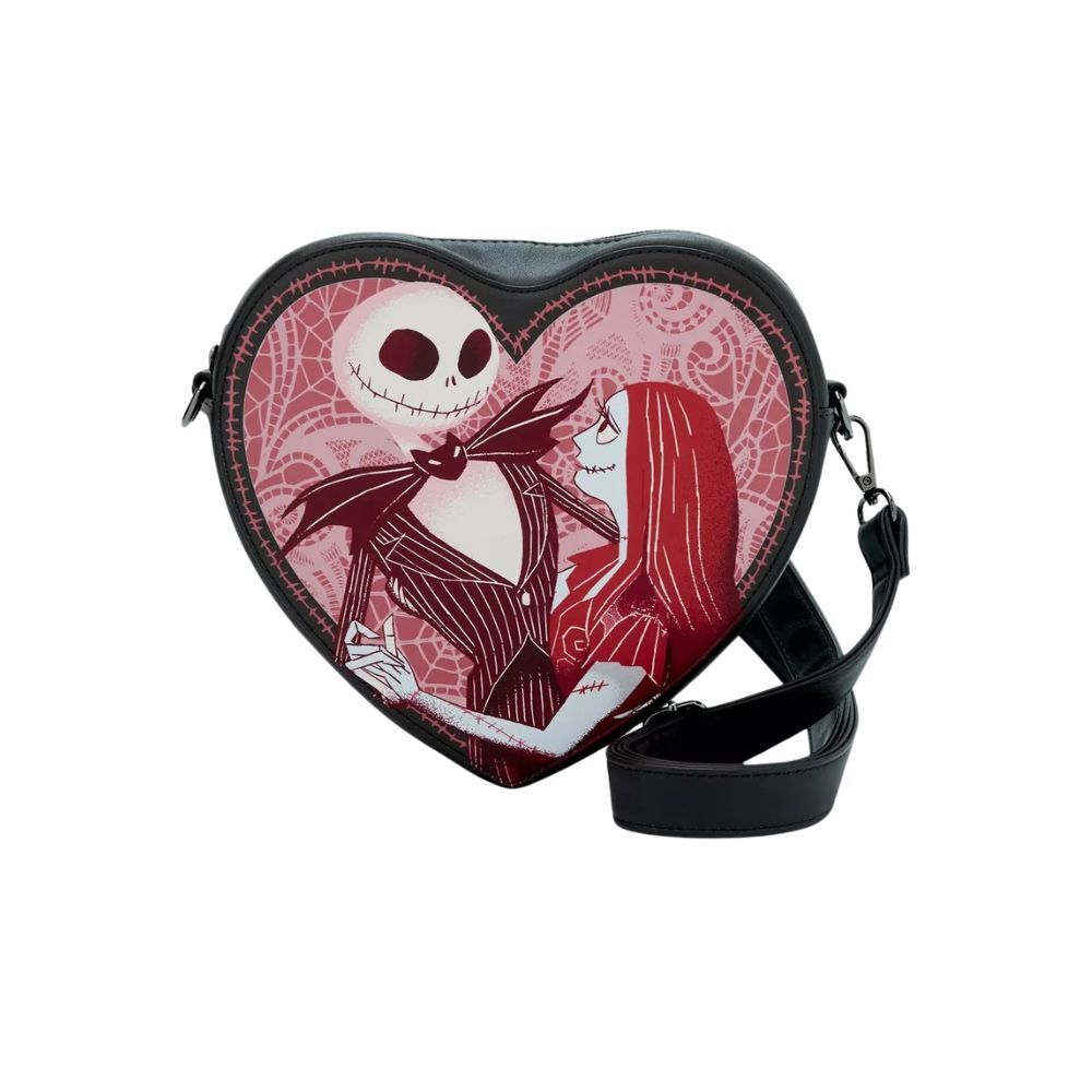 Bolso Bandolera Jack And Sally Heart Pesadilla Antes De Navidad Disney Loungefly_0