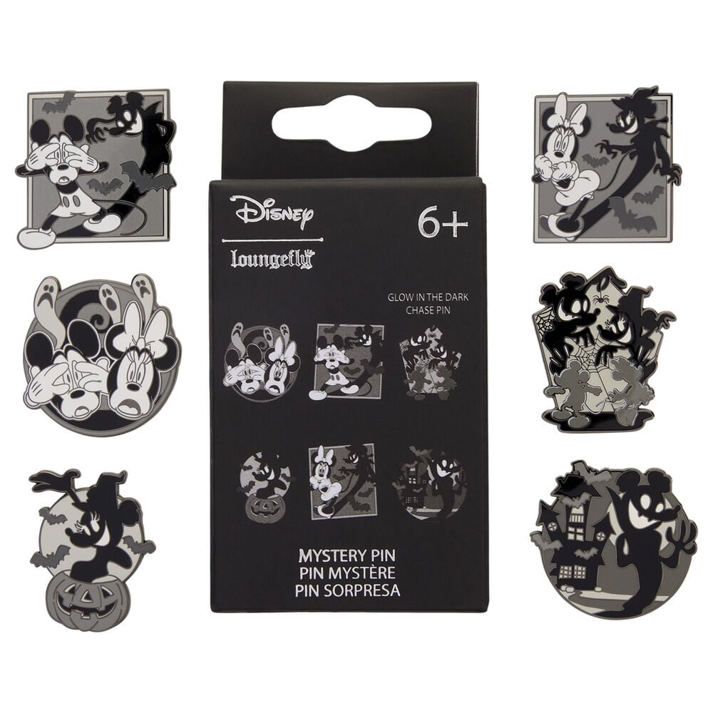 Blind Box Mystery Enamel Pin Minnie & Mickey Disney Loungefly_0