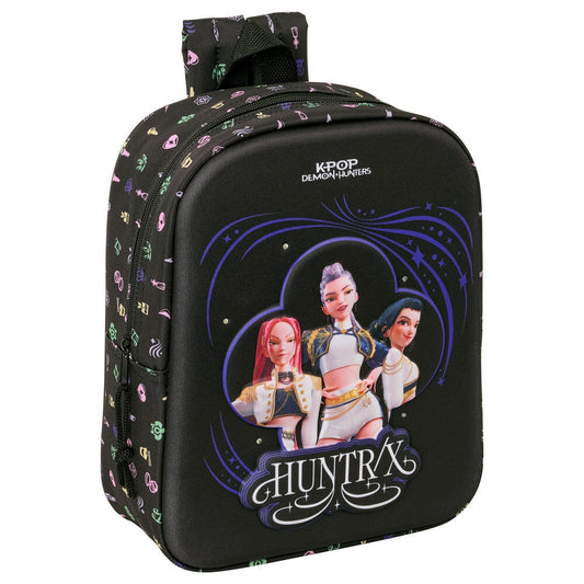 Mochila 3D LEDS Sound Kpop Demon Hunters 27cm_0