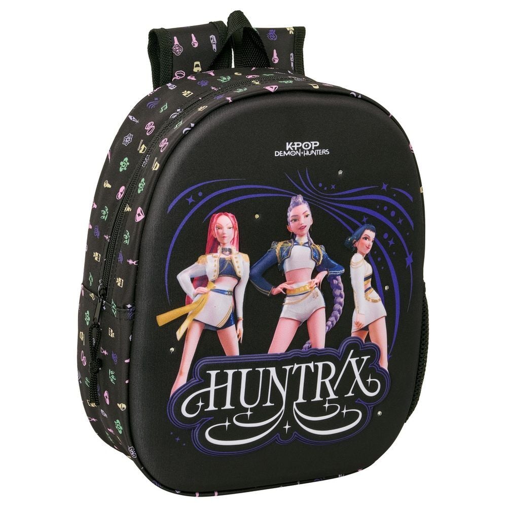 Mochila 3D LEDS Sound Kpop Demon Hunters 33cm_0