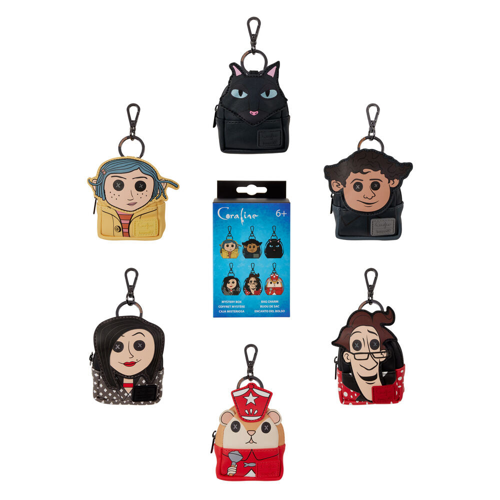 Llavero mini mochila Mystery Los Mundos de Coraline Loungefly surtido_0