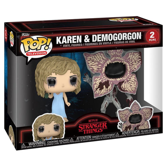 Blister 2 Figuras POP Stranger Things Karen & Demogorgon_0
