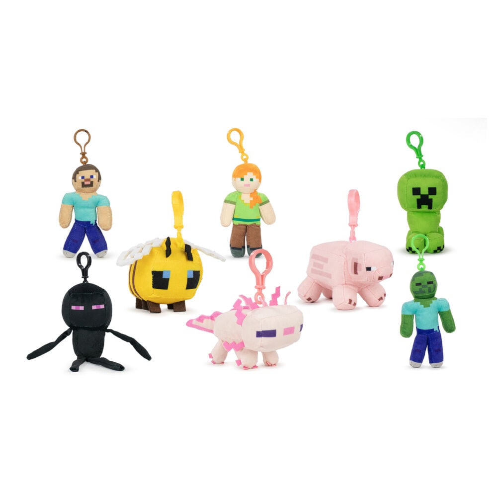 Llavero peluche Minecraft 12cm surtido_0