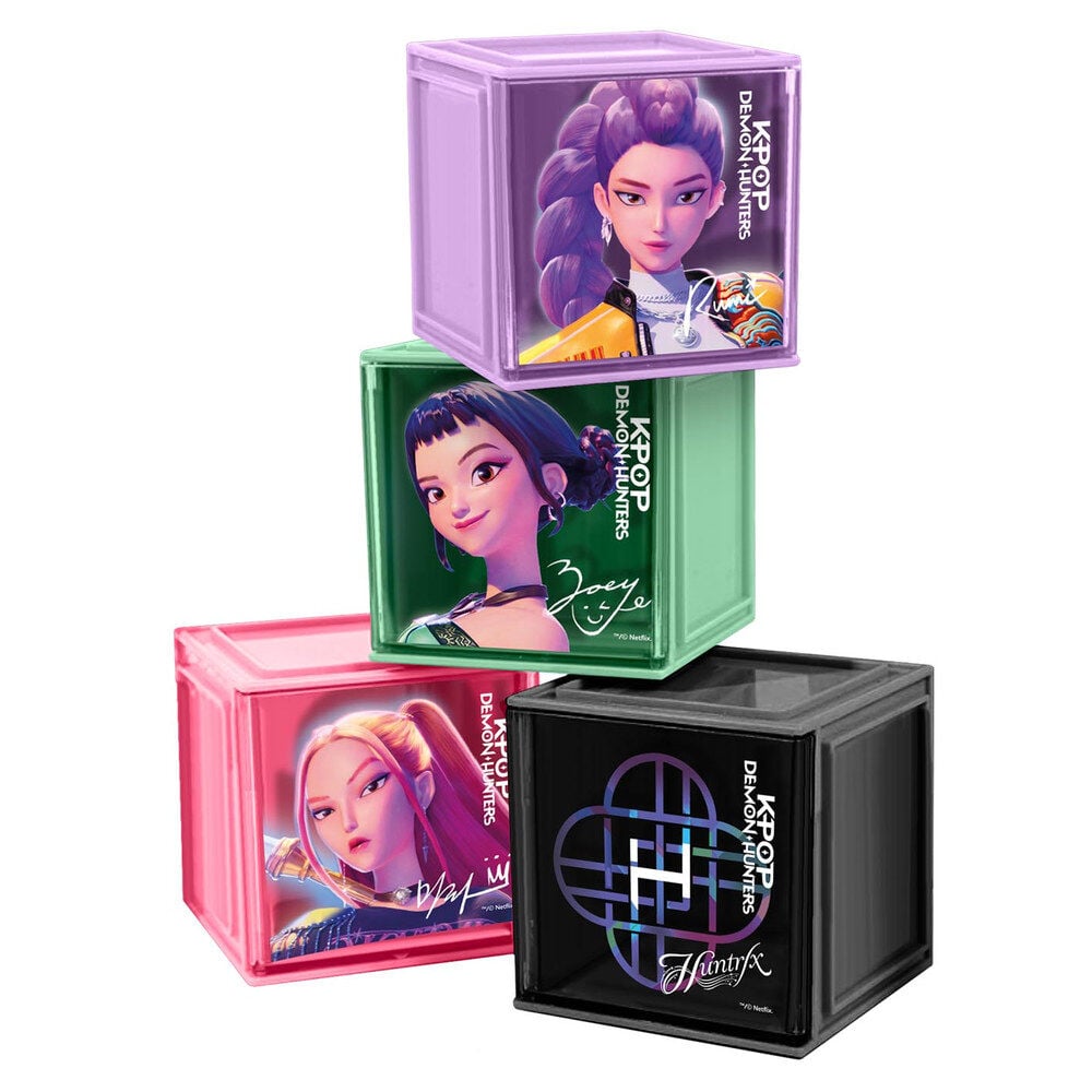 Set cubos almacenaje escritorio K-pop Demon Hunters_0