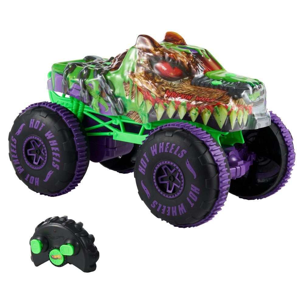 Coche radio control Wreckin Wolf Hot Wheels_0