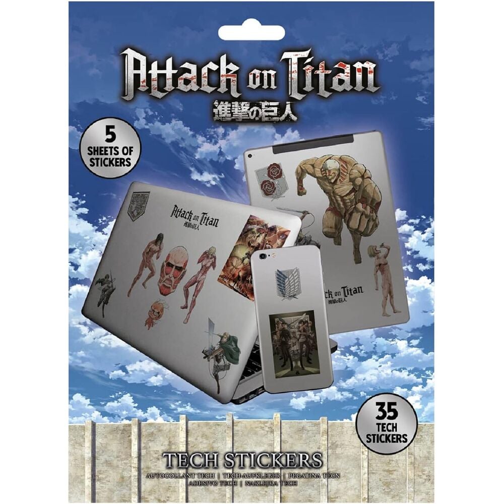 Pegatinas dispositivos Attack On Titan_0