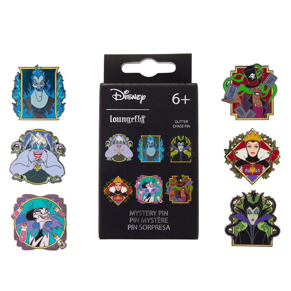 Blind Box Mystery Enamel Pin Villains Disney Loungefly surtido_0