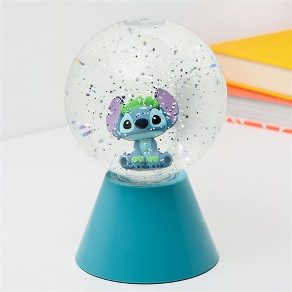 Lampara LED bola purpurina Stitch Disney_0