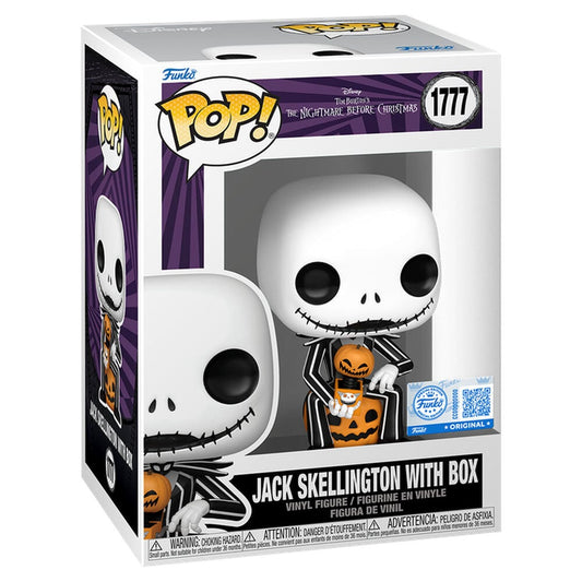 Figura POP Disney Pesadilla Antes de Navidad Jack Skellington with Box Exclusive_0
