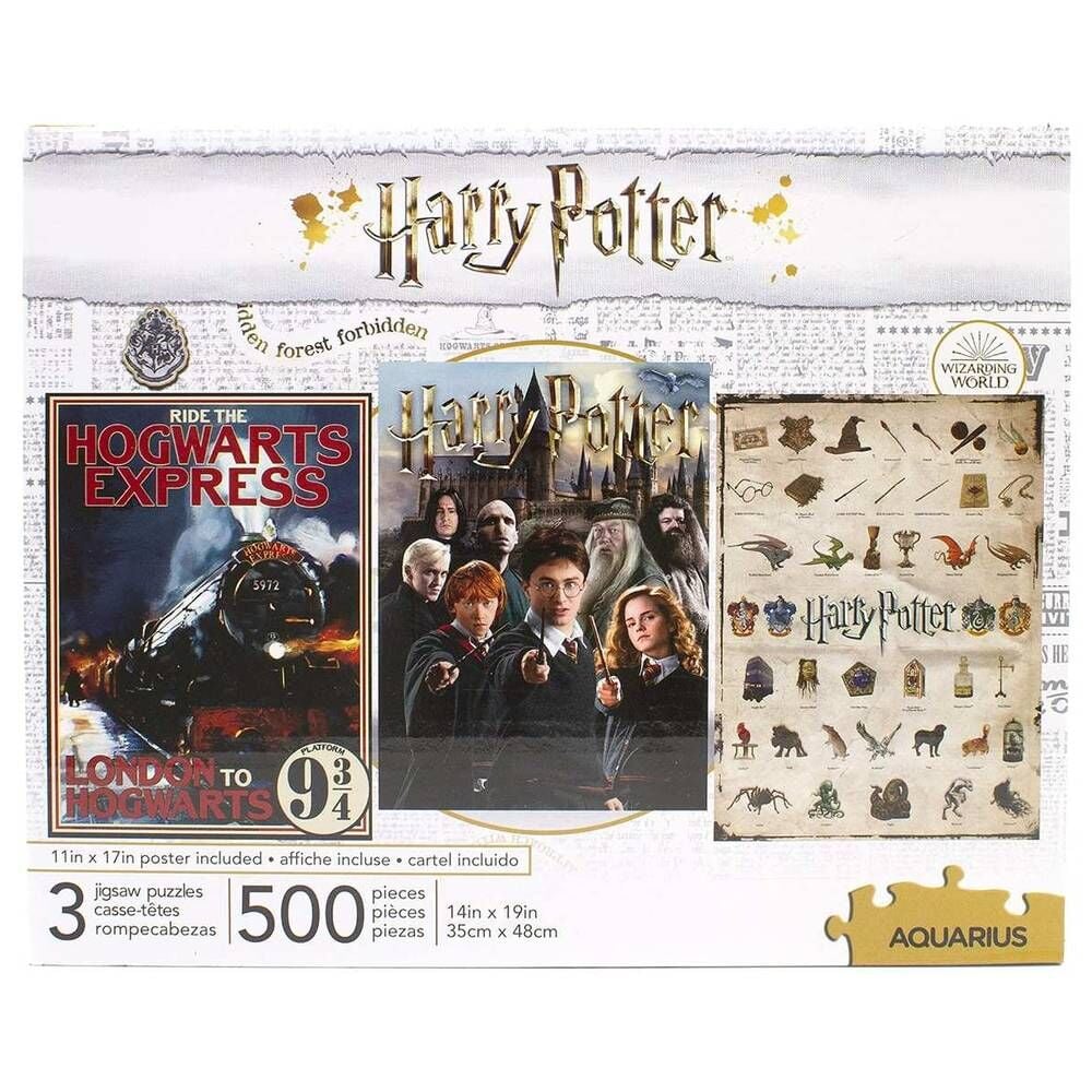 Set 3 Puzzles Harry Potter 500pzs_0