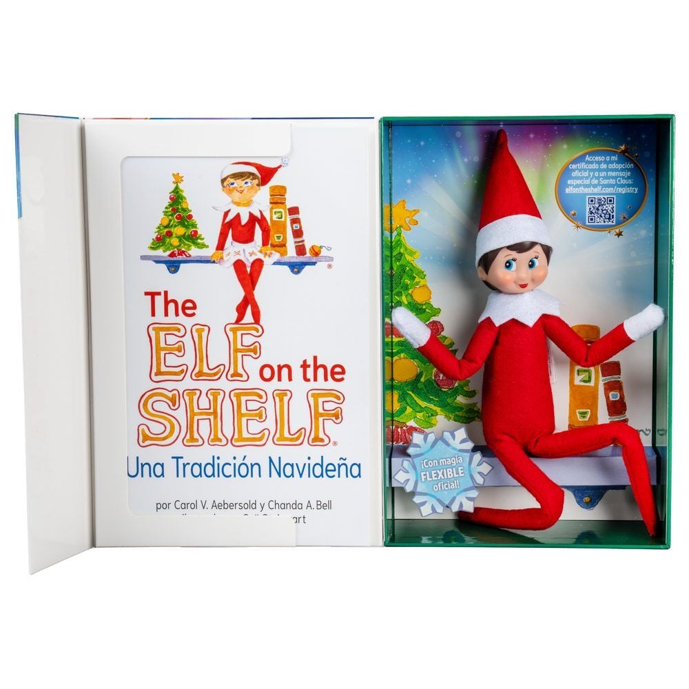 Set Cuento + MuÃ±eca Elfa NiÃ±a articulada The Elf On the Shelf espaÃ±ol_0