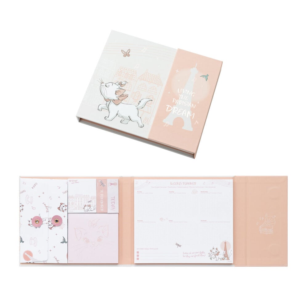 Planificador semanal con notas adhesivas Marie Los Aristogatos Disney_0