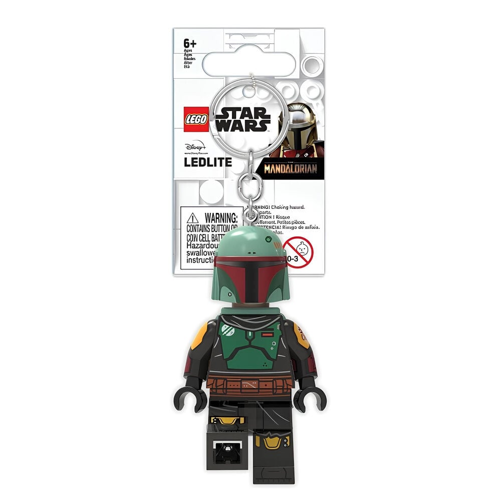 Llavero linterna The Mandalorian Boba Fett Star Wars Lego_0