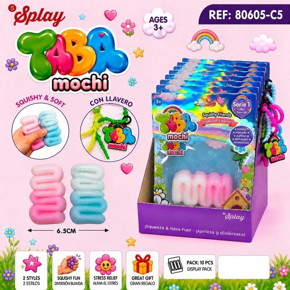 Juguete antiestres Squishy Barrita De Nata 6,5cm surtido_0