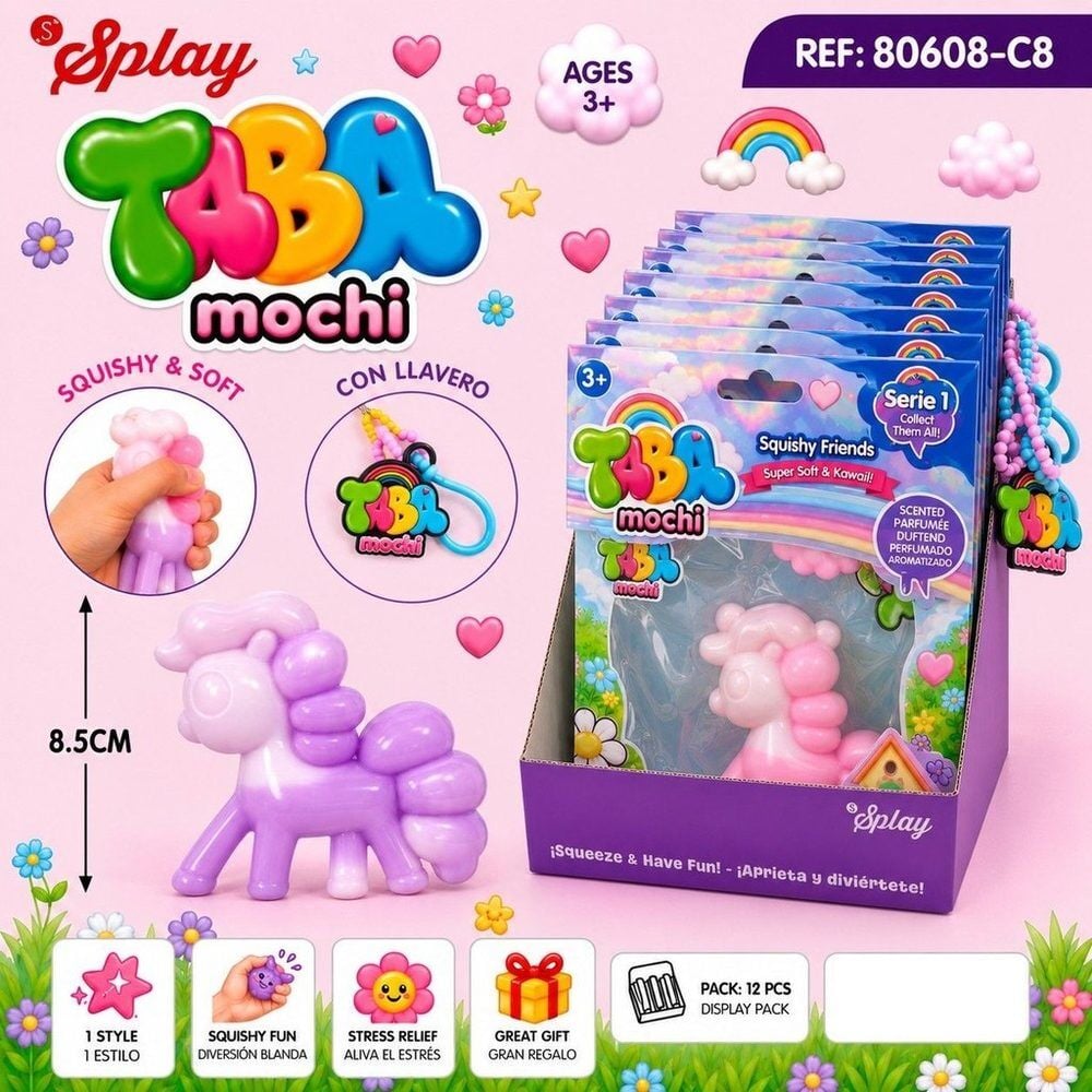Juguete antiestres Squishy Pony 8,5cm surtido_0