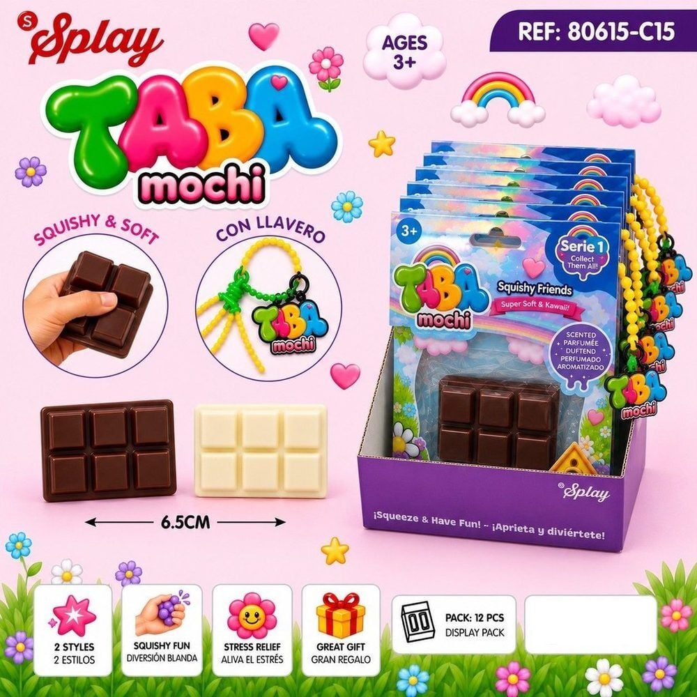 Juguete antiestres Squishy Chocolate 6,5cm surtido_0