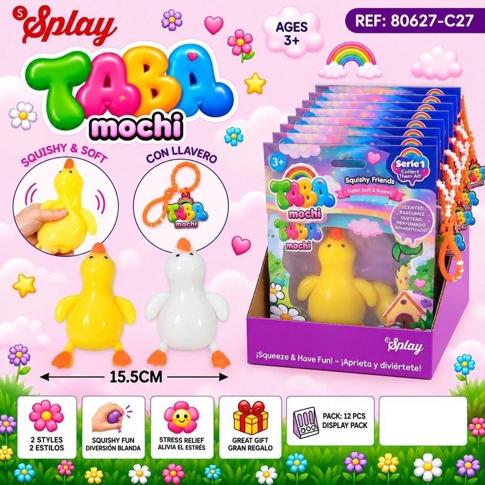 Juguete antiestres Squishy Patito 15,5cm surtido_0