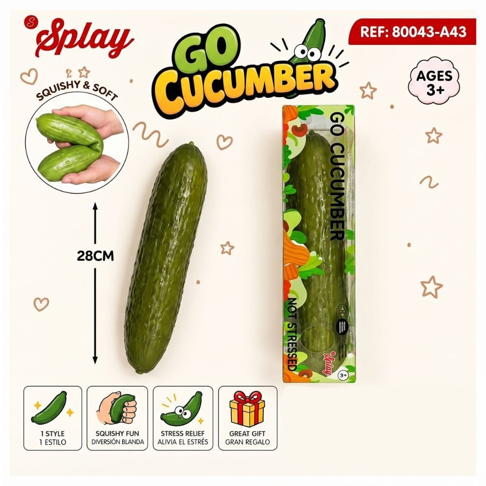 Juguete antiestres Squishy Pepino 28cm_0