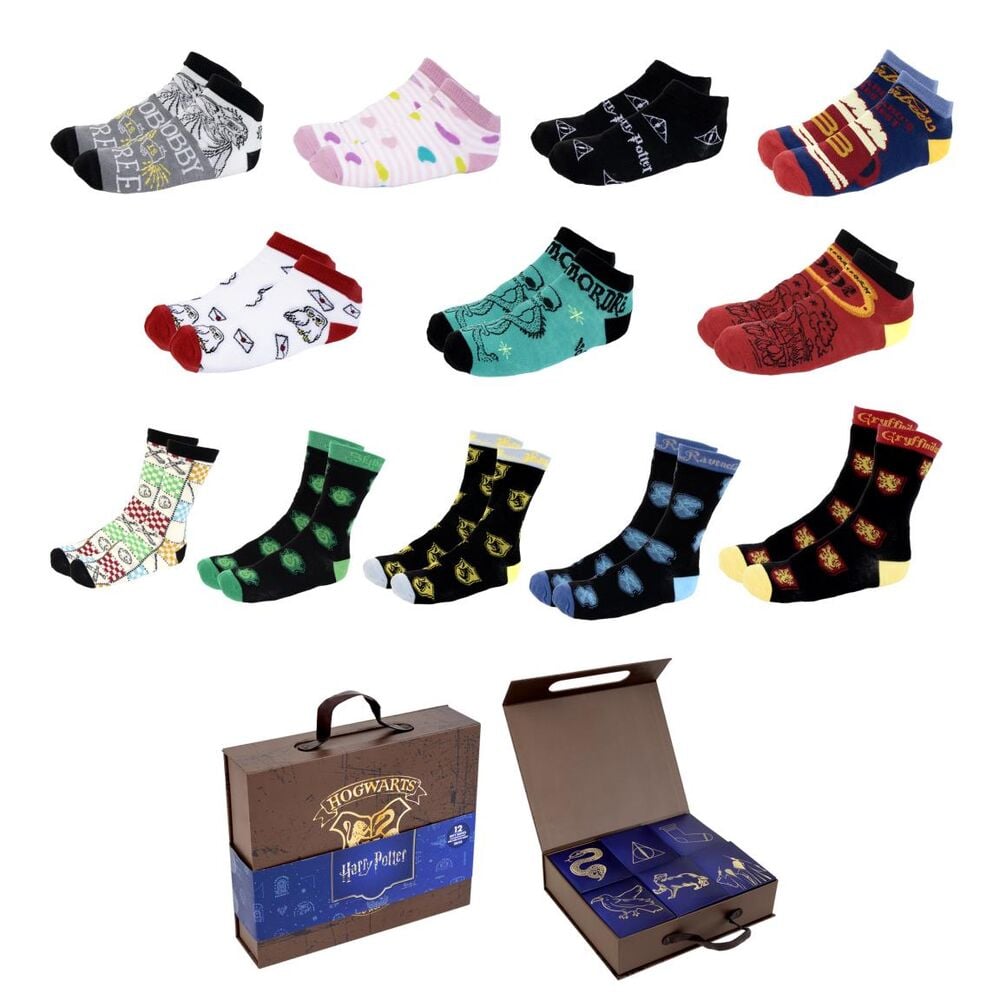 Set 12 pares calcetines Harry Potter adulto surtido_0
